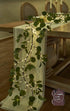 Hairui Lighted Artificial Eucalyptus Garland 6FT 96 LED Battery Operated Faux Vine Lights with Timer for Spring Wedding Backdrop Wall Decor...