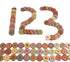 Wooden Buttons 100Pcs Round 2 Holes Old Fashioned Painted Flower for Sewing Crafting Colorful Patterns 0.78in...