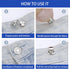 MUNAN 12 Sets Button Pins for Loose Jeans, No Sew No Tools Required Replacement Snap Buttons, Reusable and Removable Waist Adjustable Metal Pants ...