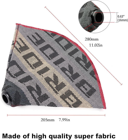 Zhengsheng Universal Shift Boot Cover,Fabric Shifter Manual/Auto Shift Knob Boot Dust Cover,LightGray...