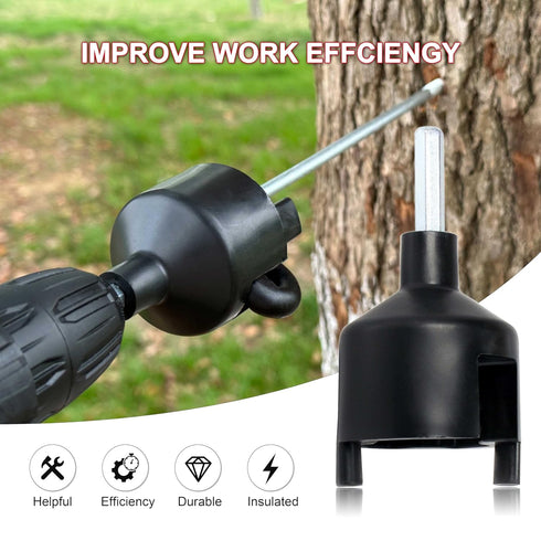 2PCS Drill Chuck Socket Tool of Electric Fence Screw - in Insulators Suitable for Screw-in insulators into Electric Fence Wood Posts...