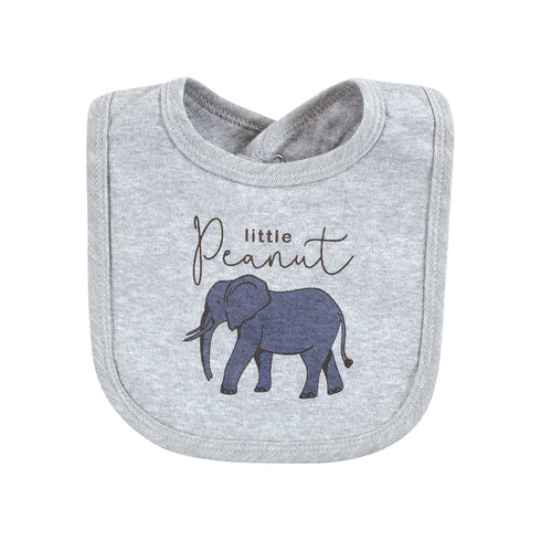 Touched by Nature Unisex Baby Organic Cotton Bibs, Classic Safari, One Size...