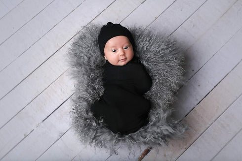 ELIVIA & CO. Swaddle Blanket & Hat Set 47" x 47" for Newborn, Infant, and Toddler - Baby Swaddle Wrap and Hat Receiving Baby Blanket Sleep Sack Sw...