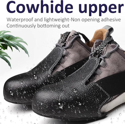 Steel Toe Covers for Shoes, No Slip Safety Toe Cap Cover Metal Protector for Toe in Industry and Workplace Men Women(Black 2.0)...