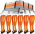 6 Rooftop Cargo Tie Down Hook Straps - Secure Any Car Roof Bag, Roof Rack Cargo Carrier, or Car Top Carrier, No Roof Rack Required, Compatible wit...