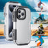 Waterproof Case for iPhone 14Pro/15Pro, Shockproof Anti-Dust Outdoor Sports Waterproof Phone Case Cycling Skiing Phone Case with Bike Mount Bracke...