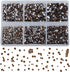 Bymitel 7200 Pieces 6 Mixed Sizes Glue Fix on Glass Rhinestones Round Crystal Gems Flatback for DIY Jewelry Making with one Picking Pen(6-Sizes 72...