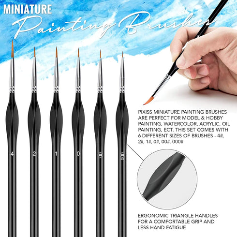 Testors Cement Plastic Model Glue Adhesive 2-Pack, 6 Fine Detail Miniatures Paint Brushes, Precision Crafting Knife with Extra Blades and Tips...