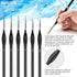 Testors Cement Plastic Model Glue Adhesive 2-Pack, 6 Fine Detail Miniatures Paint Brushes, Precision Crafting Knife with Extra Blades and Tips...