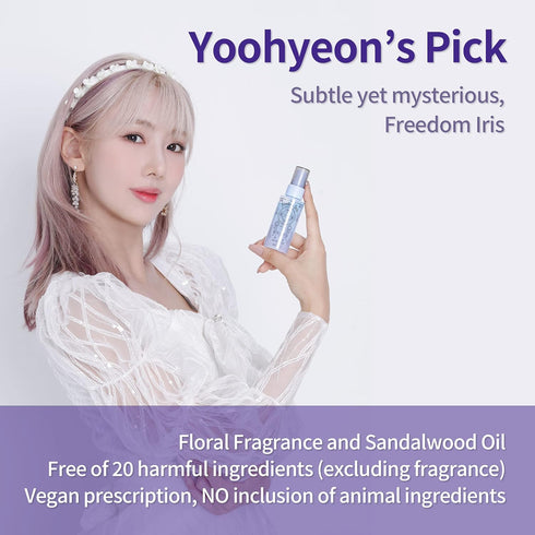 I DREAMCATCHER X NEOGEN I Yoohyeon's Pick Freedom Iris Perfume Body Mist I Fragrance Mist for with 100% Natural Essential Oil Blend, Papaya Fruit ...