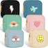 Zubebe 6 Pcs Preppy Patch Cute Makeup Bags Toiletry Bags Skincare Bag Chenille Letter Nylon Bag for Purse Small Zipper Cosmetic Makeup Pouch Prepp...