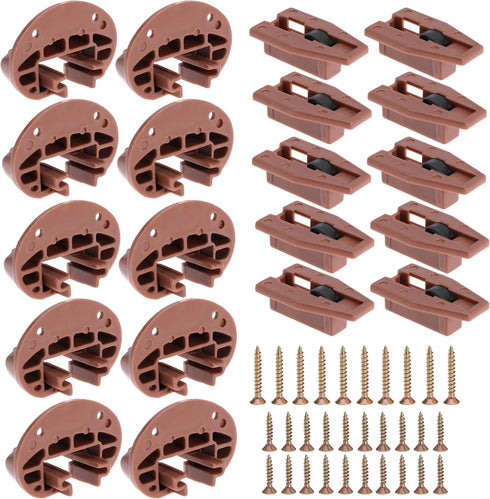 10PCS Drawer Slide Track Guide Glide for kenlin for Rite Trak 2 for Center Mount Drawer for Dressers, for Hutches and for Nightstand Drawer...