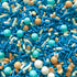 Shabby Elegant Chic Edible Confetti Sprinkles Cake Cookie Cupcake IceCream Donut Quins - 4oz (Blue Gold White)...