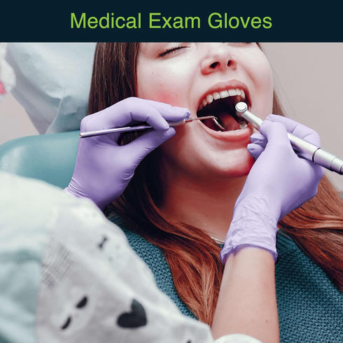 Lilac Nitrile Disposable Gloves - 50 Count - 3 Mil Nitrile Gloves Small - Powder and Latex Free Rubber Gloves - Surgical Medical Exam Gloves - Foo...