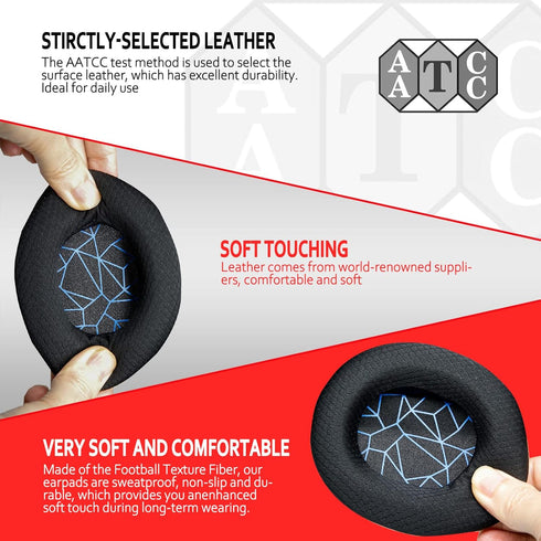 Arctis 7 Ear Cushion, Breathable Fabric Replacement Earpads Ear Cushions fit SteelSeries Arctis 1, Pro, 3, 5, 7, 7+, 7p, 7X, 9, Prime All Models W...