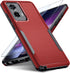 for Motorola Moto G Stylus 5G 2024 Case with Tempered Glass Screen Protector,Heavy Duty Rugged Shockproof Full Body Protective Cover,Red...