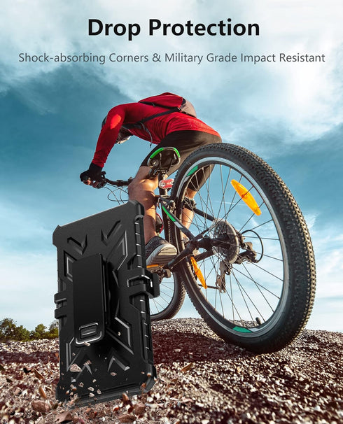 WTYOO for Samsung Galaxy S21 FE Case: Rugged Durable Armor Shell with Kickstand & Holster | Shockproof Protector Heavy Duty Military Grade Protect...