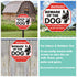 Warning Beware of Dog Sign 10 x 10 Inches - Rust Free Aluminum Dog Warning Signs, Not Responsible for Injury Or Death Warning Dog Sign for Home, B...