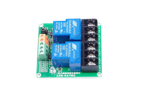 2-Channel 5V Relay Module High Low Level Triggering Optocoupler Isolation Load 30A DC 30V AC 250V for PLC Automation Control, Industrial System Co...