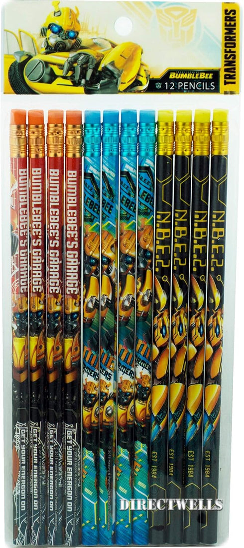 Transformers 12 Wood Pencils Pack...