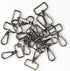 15 Pcs D Ring Swivel Lobster Claw Clasp, Push Gate Snap Hooks Trigger Clips(Gun Black, 1 inch)...