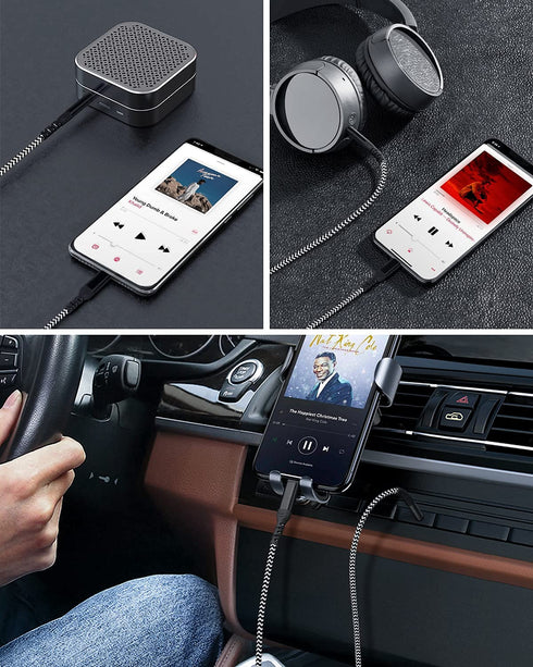 (Apple mfi Certified) iPhone aux Cord for car,Lightning to 3.5mm Audio Cable Compatible with iPhone 13/12/11/xr/xs/x/8/7/6 Plus/se 2,ipad for car ...