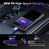 USB C Car Charger, 75W Metal 3-Port Super Fast Car Charger Adapter PD & QC3.0 Built-in 6ft Type C Coiled Cable for Samsung Galaxy S22/21 iPhone iP...