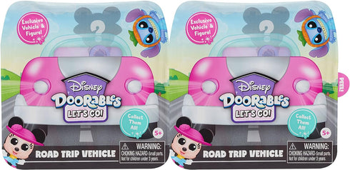 Disney Doorables Let’s Go Vehicles 2-Pack Series 1, Toy Figures, Officially Licensed Kids Toys for Ages 5 Up, Amazon Exclusive...