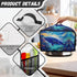 Dolphin Galaxy Slow Cooker Cover Portable Dust Covers with Side Pocket for Cook Accessories Small Kitchen Appliance Protector...