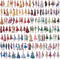 PAGOW 240Pcs Vintage People Washi Stickers, Retro Women Girls Scrapbook Stickers for Journaling Scrapbooking, 6Styles Bulletn Junk Journals Suppli...