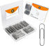 250 Pack Premium Paper Clips of 2 Inch Large Size - Jumbo 2” Silver Paperclips, Rust-Resistant Smooth Nickel Plated Clips, Essential for Organizat...