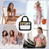 Chenille Letter Clear Makeup Bag, Preppy Cosmetic Bag Clear Snack Bags with Zipper, Stuff Bag Waterproof Sunscreen Bag Travel Toiletry Bag Cosmeti...
