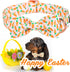 Unique style paws Easter Day Dog Collar with Bow Carrot Pet Collar Best Gift for Small Medium Large Boys Girls-M...