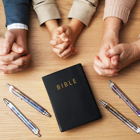 36 Pcs Bible Verse Ballpoint Pens Christian Gifts Pens for Women Religious Pens with Inspirational Quotes Motivational Quotes Pens for Religious S...