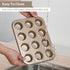 Mini Muffin Pan, Premium Small Cupcake Pans, Carbon Steel 12-Cup Muffin Tin, Versatile Non-Stick Bakeware...