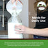 The Dairy Shoppe Heavy Glass Milk Bottle - Jug with Lid and Silicone Pour Spout - Clear Milk Container for Fridge - Reusable Glass Milk Jug Dispen...