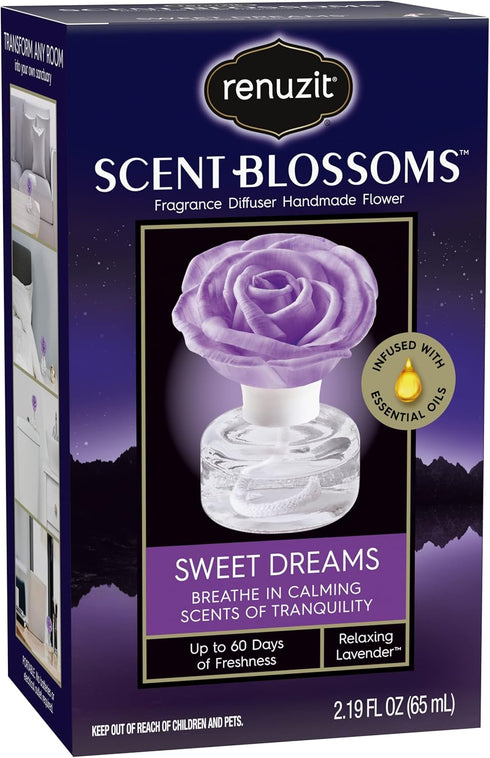 Renuzit Scent Blossoms Fragrance Diffuser Handmade Flower, Sweet Dreams, 1 Count...