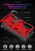 Military Grade Drop Impact for Samsung Galaxy A52 5G Case 360 Metal Rotating Ring Kickstand Holder Armor Heavy Duty Shockproof Case for Galaxy A52...