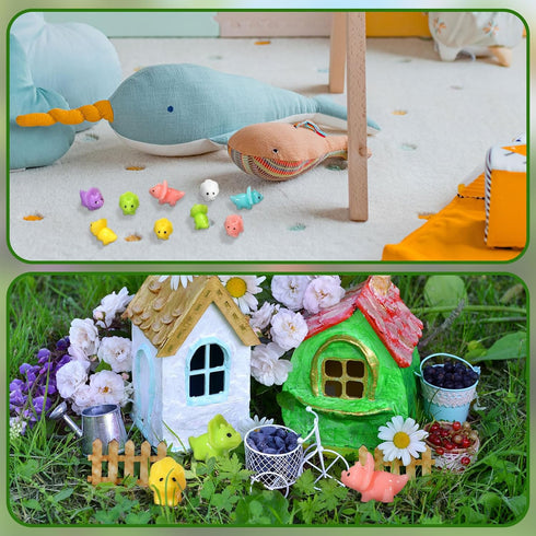 Liliful Mini Resin Dinosaur Figures Small Dinosaur Tiny Dinosaur for Mini Garden Micro Landscape Aquarium Home Decoration Dinosaur Outdoor Party F...