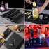 Bar Mat 6 x 12 Small Black, Coffee Mat for Home Bar, Bar Service Spill Mat for Cocktail Bartender Kitchen Countertop, PVC Counter Top Cup Mats Gla...