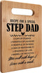 Step Dad Gifts Cutting Board Chopping Board, Best Step Dad Gifts from Daughter Son, Bonus Dad Gifts, Recipe for a Step Dad Bamboo Cutting Boards f...