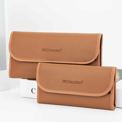 PROfezzion 4-Pocket Foldout Filter Pouch for 82mm Camera Lens Round Filter, Shock Resistant & Anti Scratch Photography Filter Case, Filter Carry C...