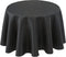 Biscaynebay Textured Fabric Round Tablecloths 60", Black Table Cloth Water Resistant Small Circle Folding Table Covers Linen Washable for Dining, ...