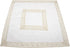 Linens, Art and Things Neutral Earth Tones Greek Key, Square Table Topper, Dresser Scarf, Small Tablecloth (34Wx34L)...