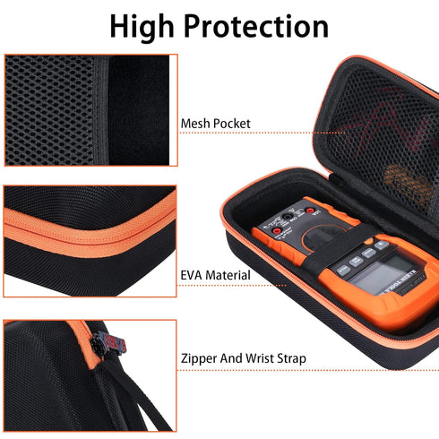 khanka Hard Storage Case for Klein Tools Digital Multimeter, 600V MM400 / MM300...
