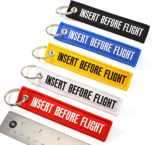 Insert Before Flight Key Chains - Multi Color - 5pcs...
