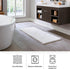 Lavish Home 3 Piece Super Plush Non-Slip Bath Mat Rug Set - Ivory...