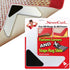 StepNGrip Rug Corner Grippers 4-Pack - Flattens Edges to Hold Rugs in Place - Impedes Curling with Stiff Layer - Reusable Carpet Grip Pads with Ea...