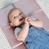 Baby Changing Mat - Wipeable, Portable Changing Pad, Travel Changing Mat for Baby or Small Toddler, Easy to Fold or Roll Up - Faux Leather (Rose G...