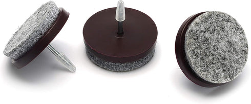 Nail on Felt Pads Furnigear Furniture Pads Nail- Floor Protectors for Furniture Legs 24Pack Chair Felt Pads for Hardwood Floors(1-1/2",Gray)...